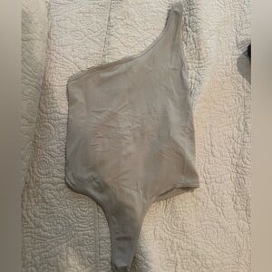 Free people grey bodysuit size small